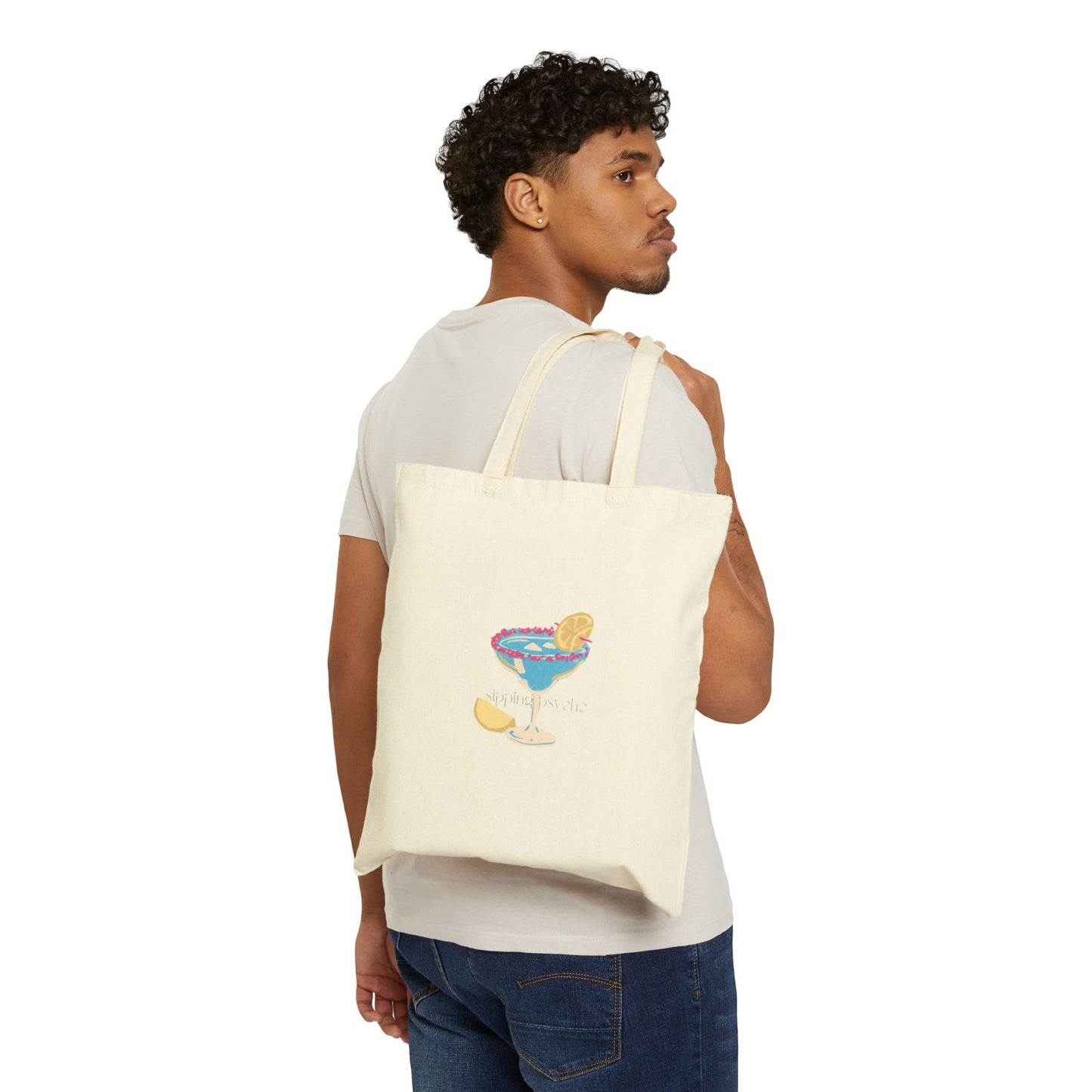 "sipping psycho" tote