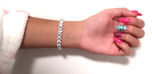 "spinning right to you" bracelet