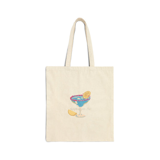 "sipping psycho" tote