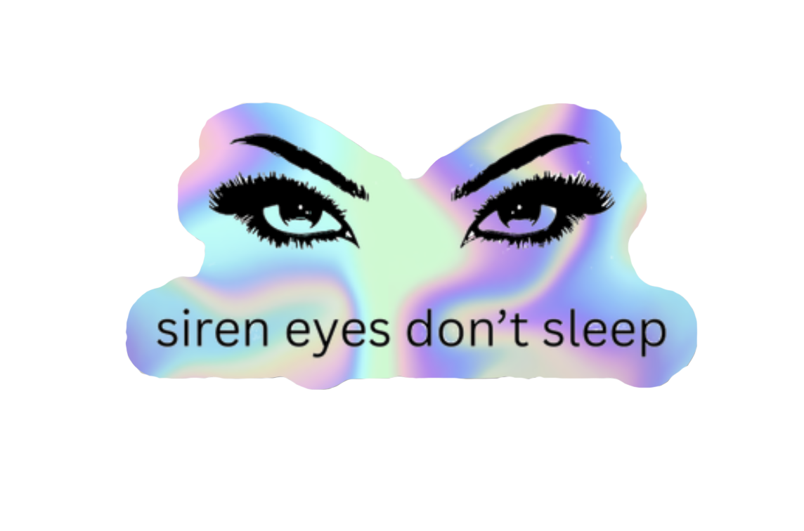 "siren eyes" sticker
